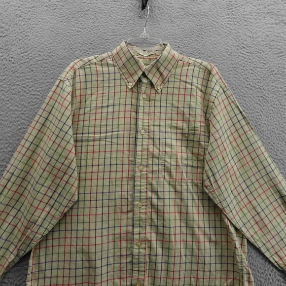 Orvis Mens Button Down Shirt‎ Size Large Multicolor Plaid Long Sleeve Collared - Picture 3 of 12